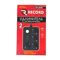Удлинитель с заземлением 2 м, 3 Евро розетки, 2 USB порта, Type C,  MX 18495